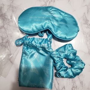 The Selection, sleeping mask hair tie satin light blue quote, Litjoy Crate